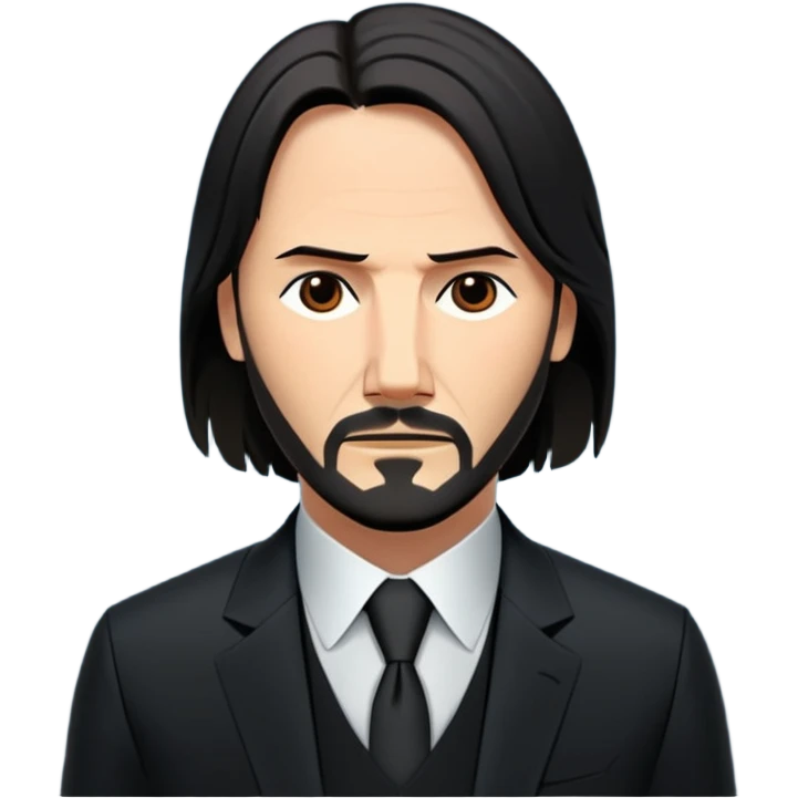 Elinde silah tutan jon wick emoji