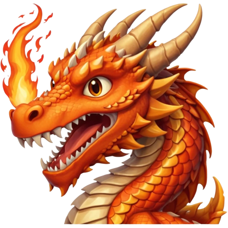 I need a character for an educational geography course in the style of a dragon that roars with fire emoji