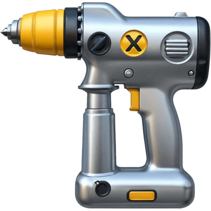 x (formerly twitter) logo with a drill  emoji