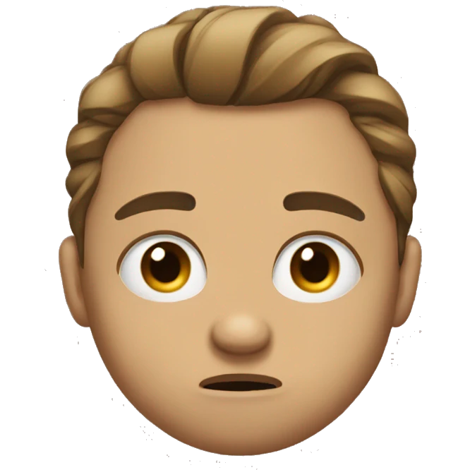 a normal emoji pouting emoji