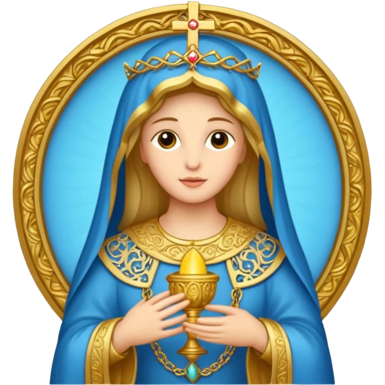 Ave maria dourada emoji
