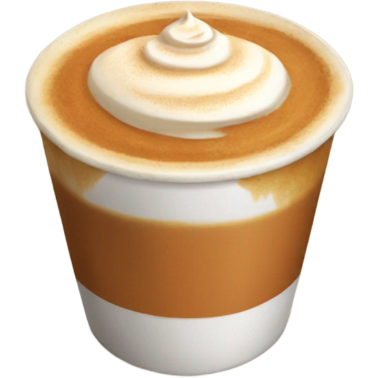 Realistic pumpkin latte emoji