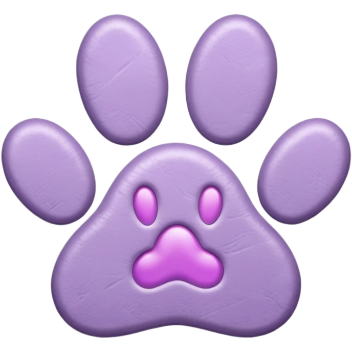 lilac pawprint emoji