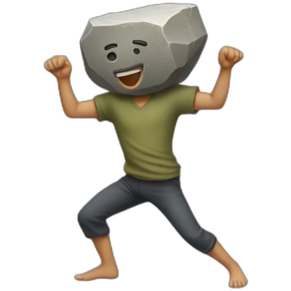 dancing stone emoji