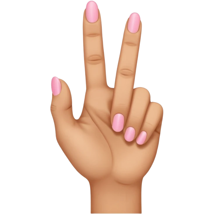 Hand with only middle finger, thumb, and pinky sticking out. The ring and index fingers down emoji