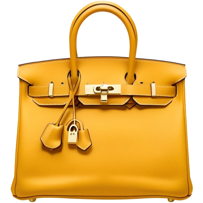 mustard hermes birkin bag emoji