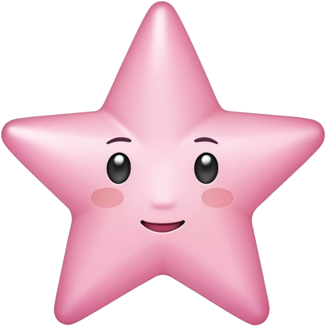 light pink star emoji