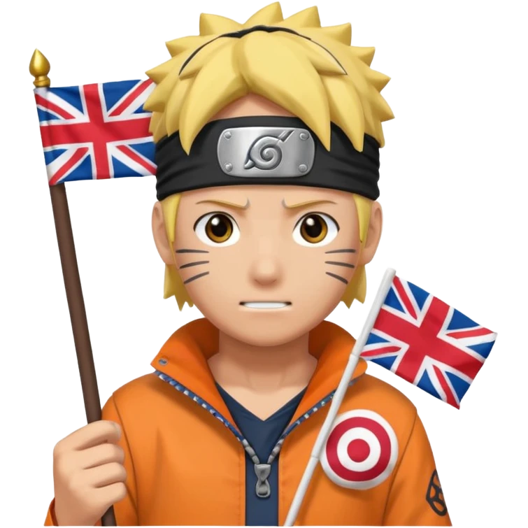 Naruto with Palästin flagge emoji
