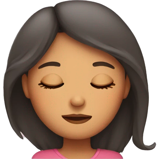 Girl sleeping  emoji