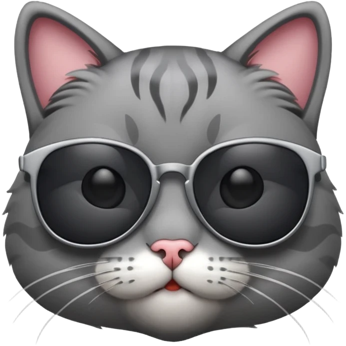 Cat wearing sunglasses emoji