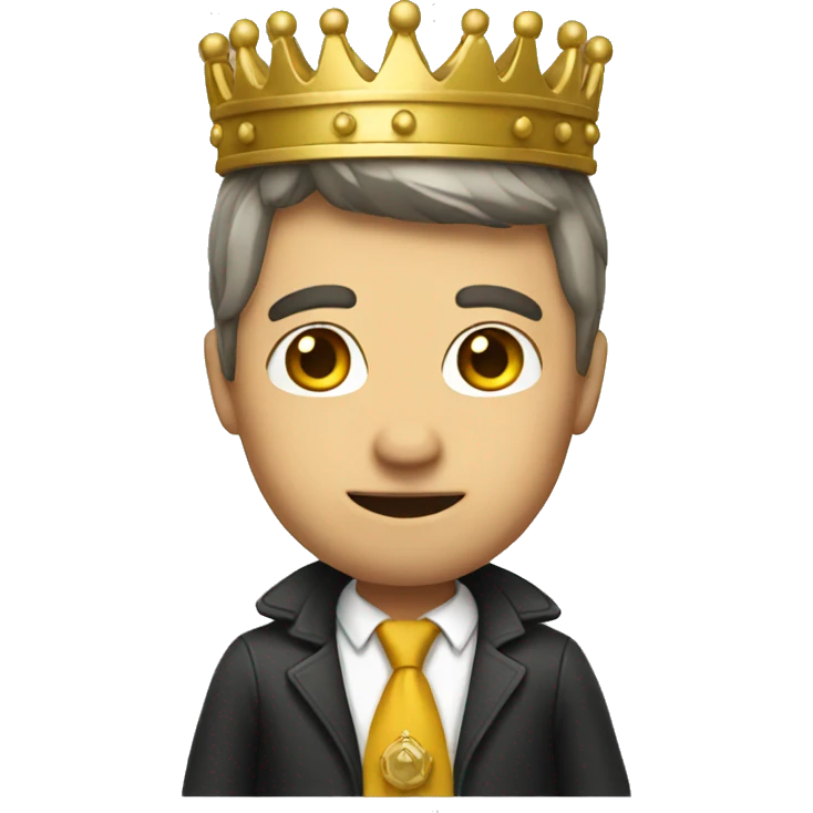 investigator wearing gold crown  emoji