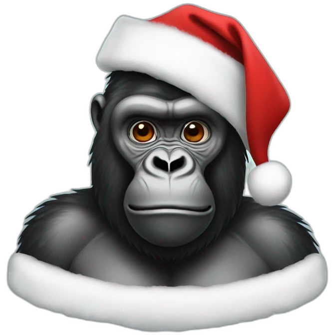 Gorilla santa emoji
