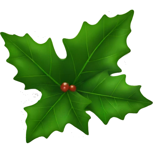 Holly leaf emoji