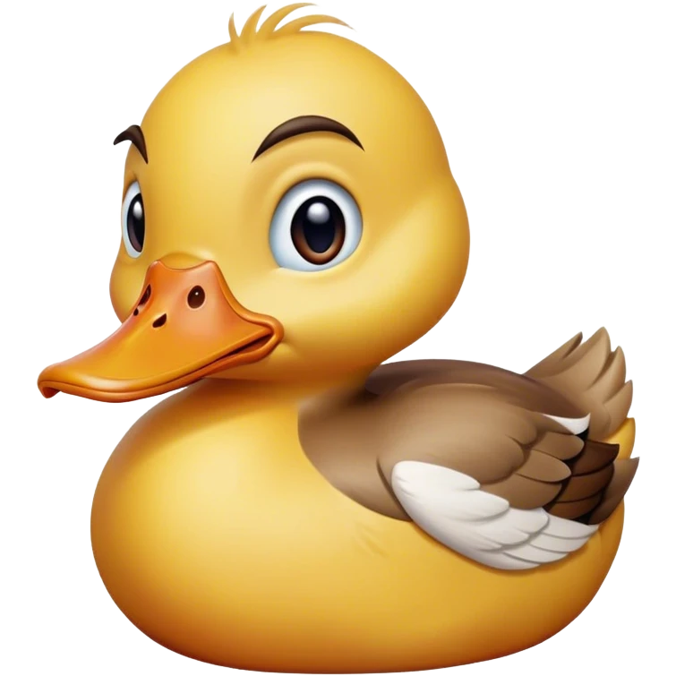 Crying duck saying wah emoji