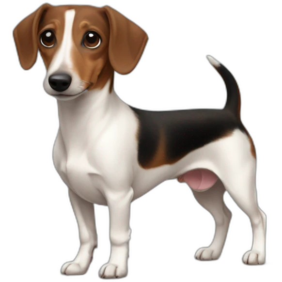brown dachshund jack russell(brown with no white) emoji