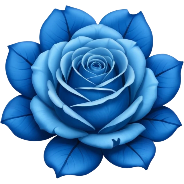 Blue roses emoji