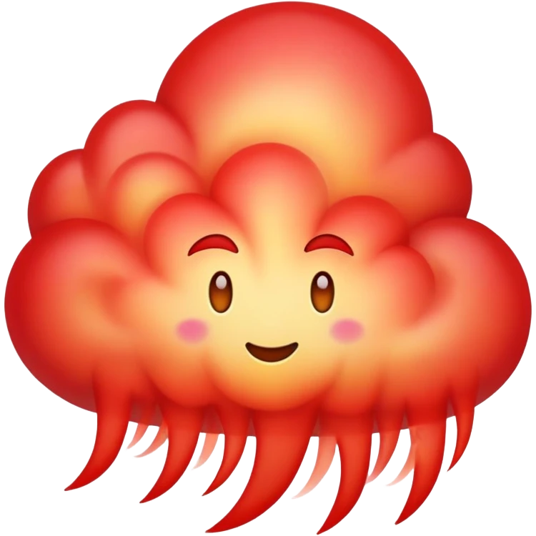Red cloud emoji