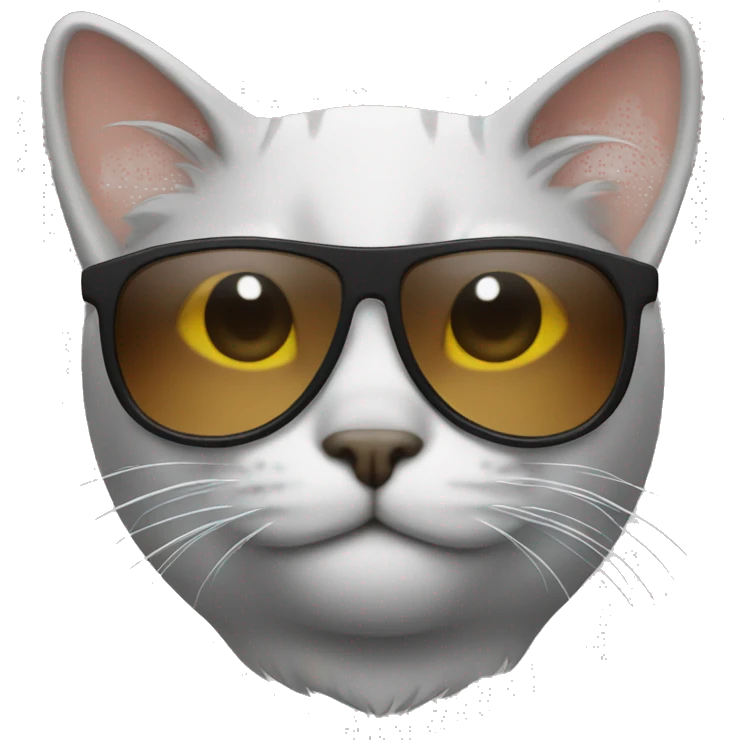 Cat with sunglasses emoji