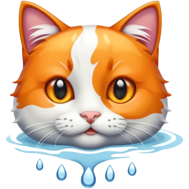 Swimming cat emoji