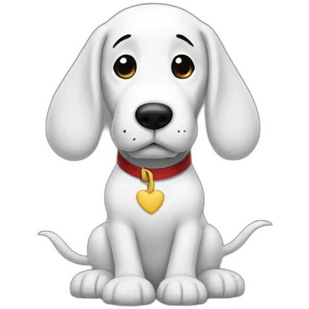 Snoopy black ears emoji