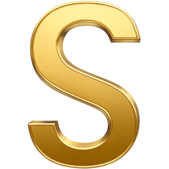 The letter S ￼ emoji