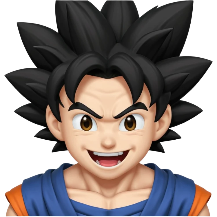 Goku black laugh trempling scary  emoji