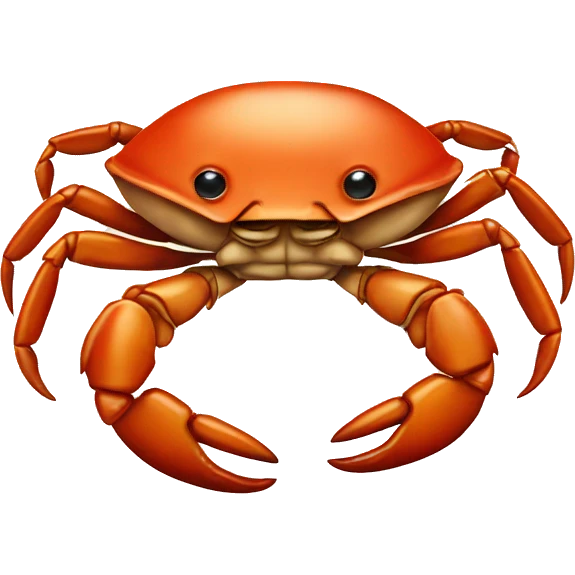 Crab wearing tie  emoji