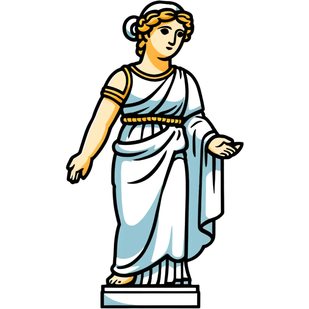 female greek statue emoji