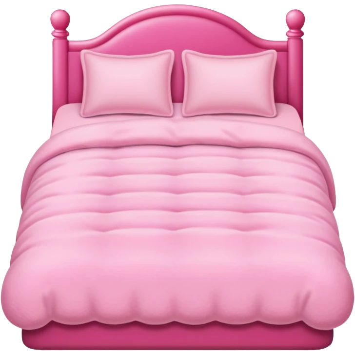 make a bed with very pink tones emoji