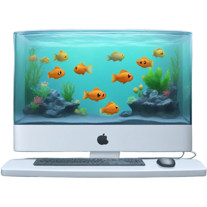 aquarium in a computer emoji