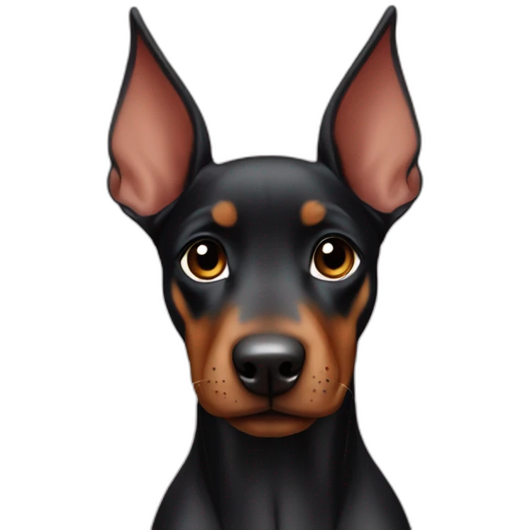 baby doberman emoji