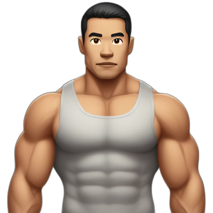 beefy muscle vietnamese man emoji