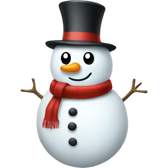 full body christmas hat snowman emoji