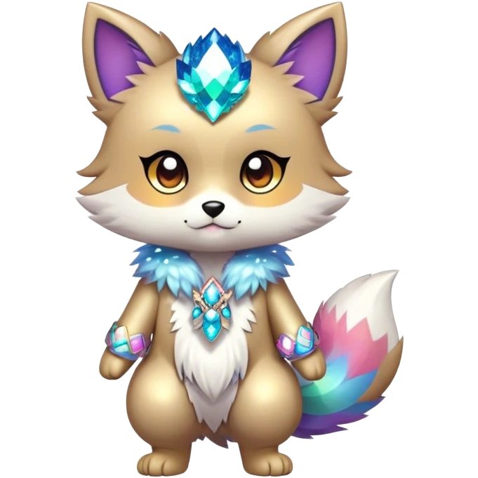  High quality Cute Cool Kawaii edgy Pretty Chibi Fur-Sona Shiny Colorful Sparkly Fakemon Full Body emoji
