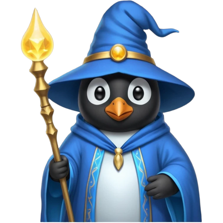Penguin Wizard emoji