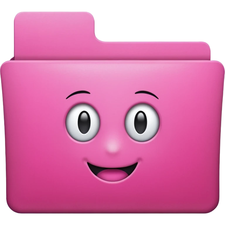 simple pink folder emoji