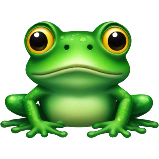 Christmas frog emoji