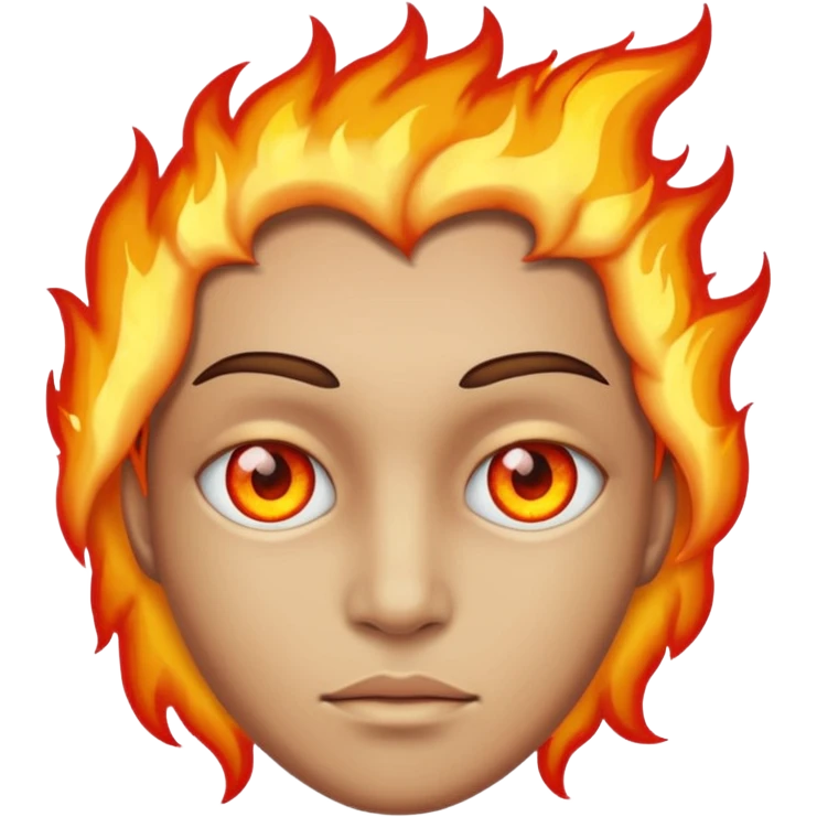 Face with fire eyes emoji
