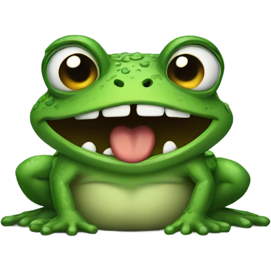 Angry frog emoji