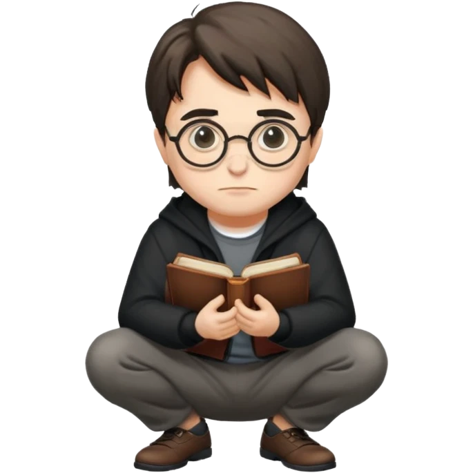 harry potter squating emoji