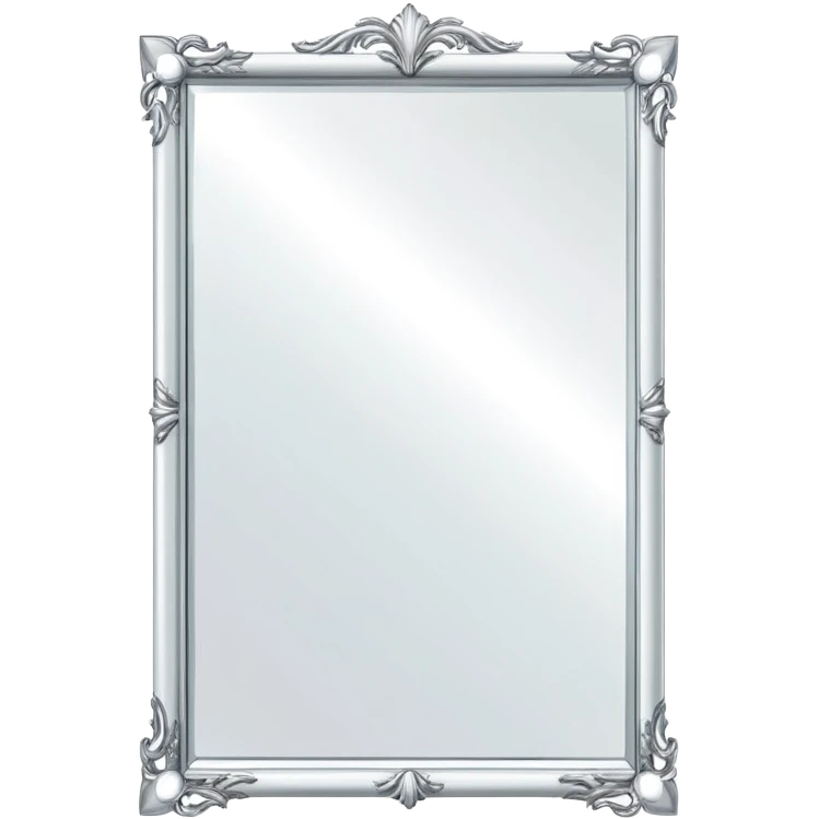large mirror with simple frame emoji