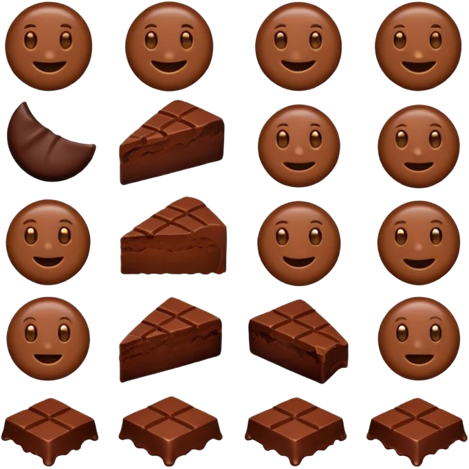 brown emojis of chocoate emoji