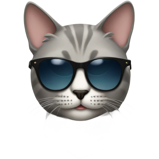 Cat with sunglasses emoji
