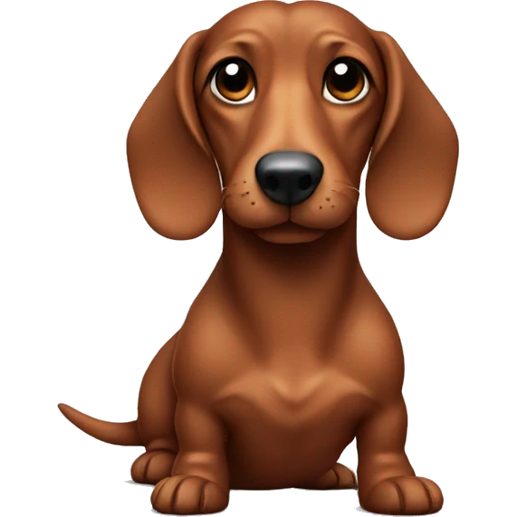 brown sausage dog  emoji