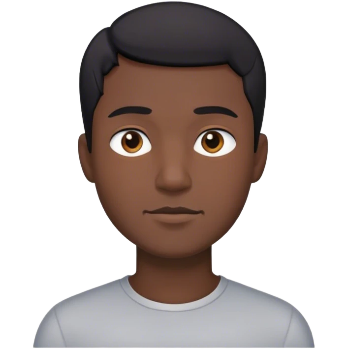 back of a man with short hair, upper body emoji