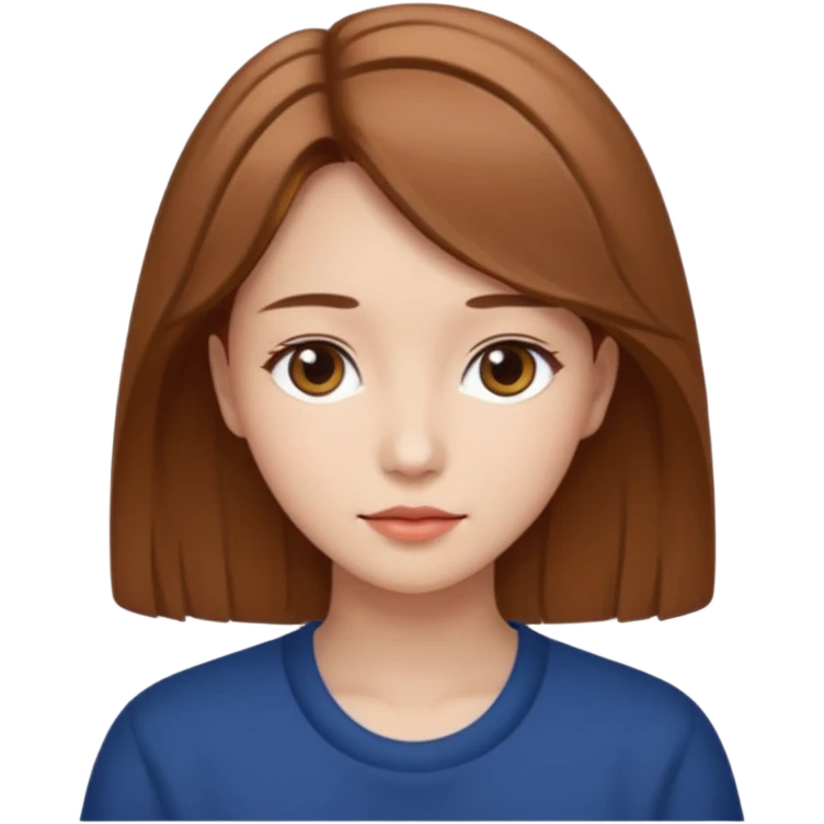 고민하고 있는 여자. 상반신까지만 만들어줘. emoji