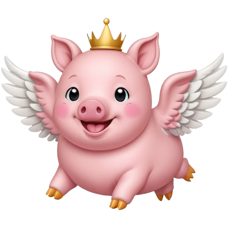 Flying pig emoji