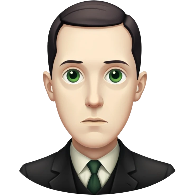 writer Lovecraft throwing dice, dramatic pose emoji