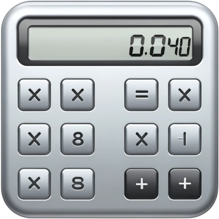 silver calculator emoji