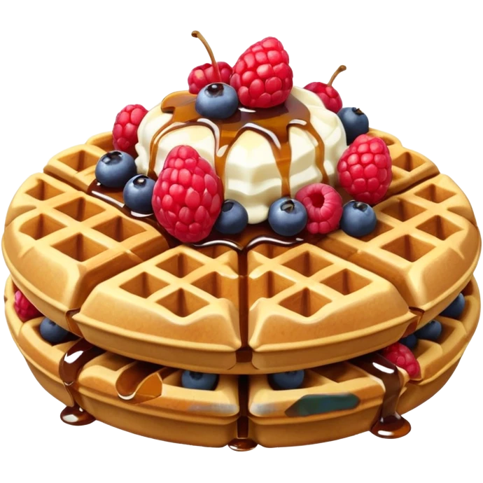 berry waffle emoji